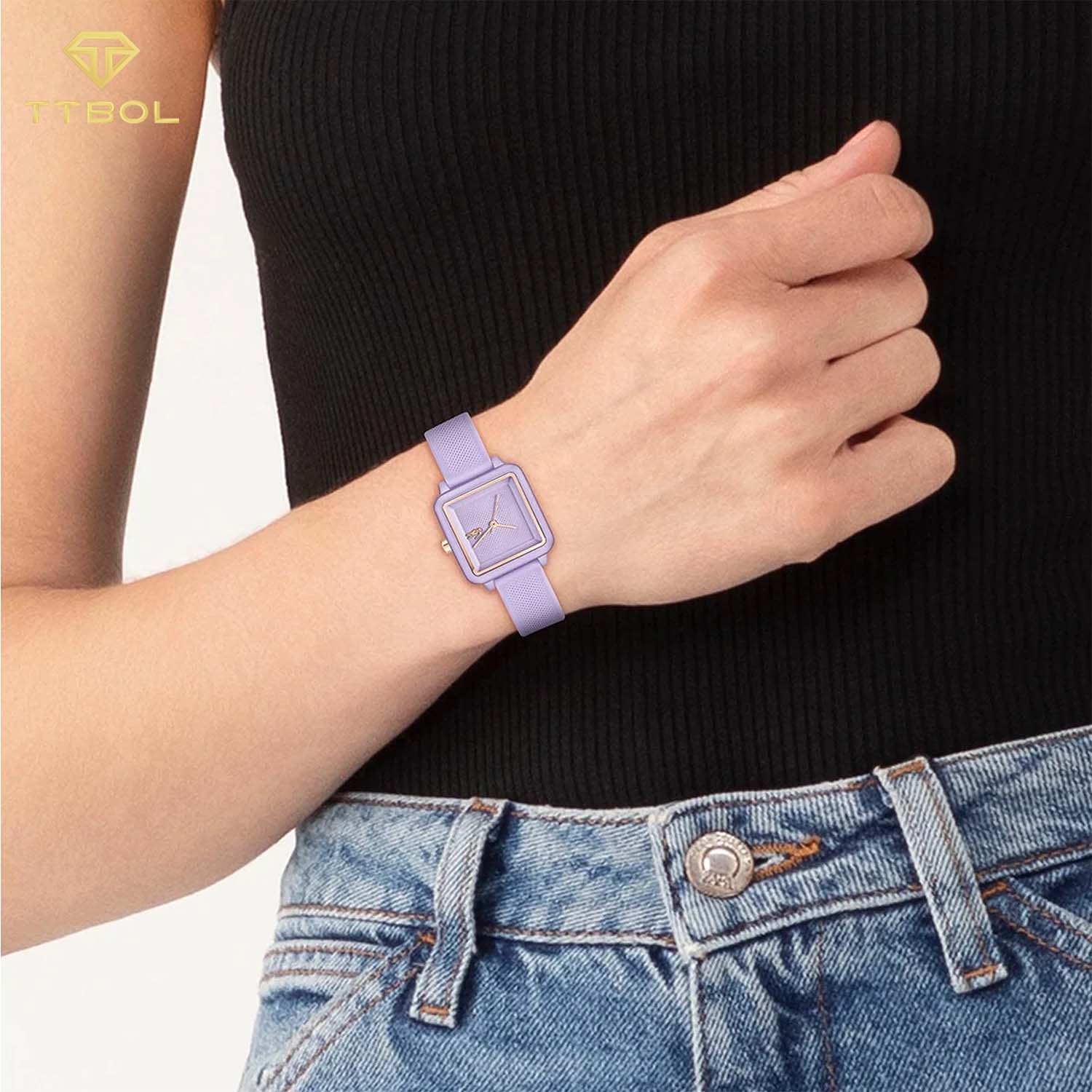 لاگوست 2001386 ساعت مچی زنانه لاگوست صفحه مربعی LACOSTE 2001386