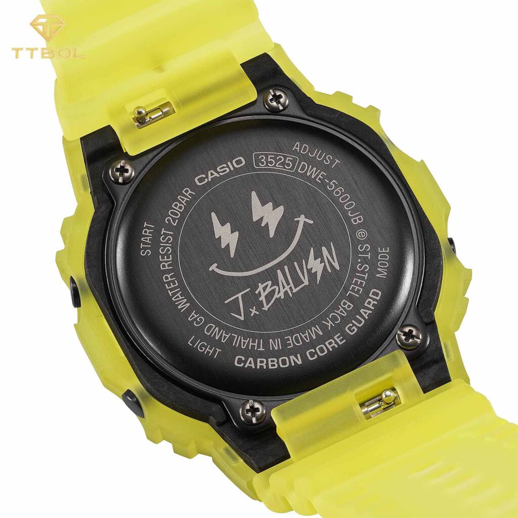نمای درب پشت ساعت مچی مردانه کاسیو جیشاک CASIO G-SHOCK DWE-5600JB-1A9