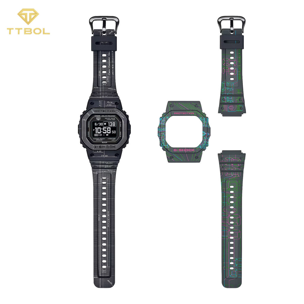 ساعت مچی مردانه کاسیو جیشاک بند اضافه CASIO G-SHOCK DW-H5600EX-1