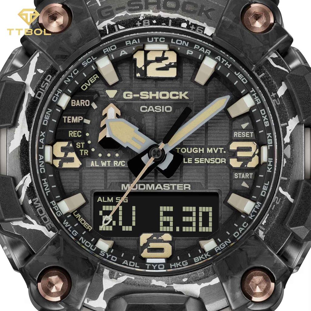 ساعت مچی مردانه کاسیو جیشاک شیشه سافایر CASIO G-SHOCK GWG-2000CR-1A