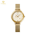 ساعت مچی زنانه کاسیو شین با بند حصیری CASIO SHEEN SHE-4551GM-9A