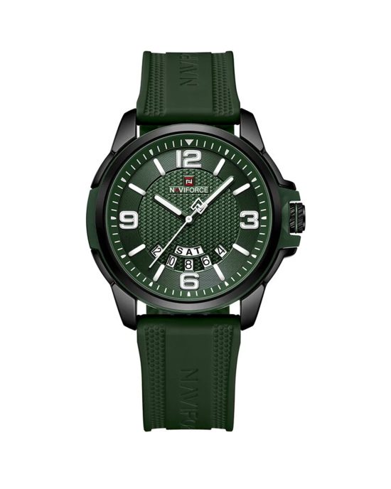 ساعت مچی مردانه ناوی فورس بند رابر سبز NAVIFORCE 9215T B/GN/GN