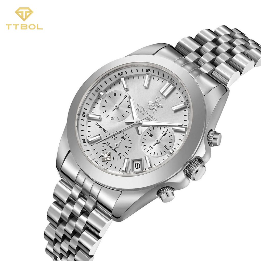 ساعت مچی زنانه بورلی هیلز پولو کلاب صفحه سیلور BEVERLY HILLS POLO CLUB BP3656C.330