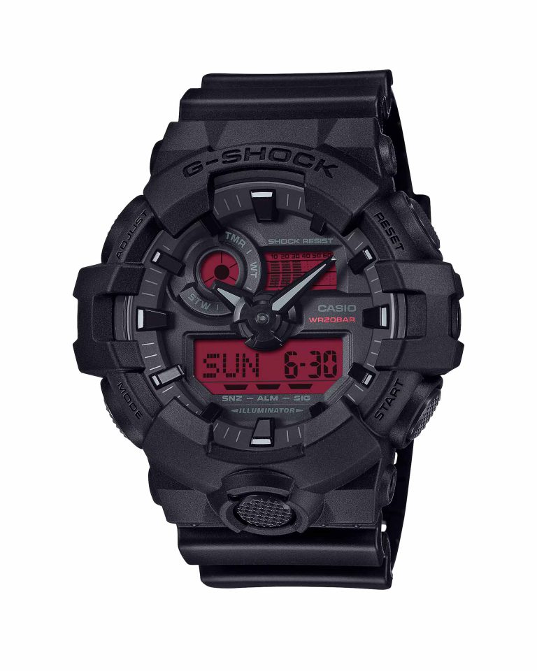 ساعت مچی مردانه کاسیو جیشاک عقربه ای CASIO G-SHOCK GA-700BBR-1A