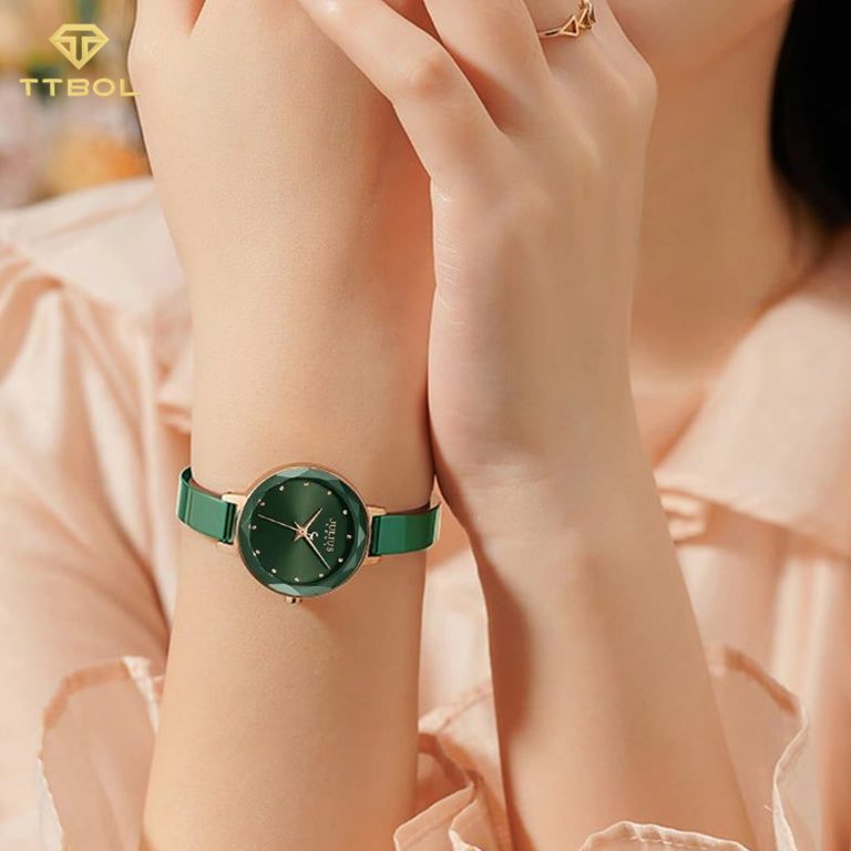 ساعت مچی زنانه جولیوس بند سبز JULIUS JA-1348C