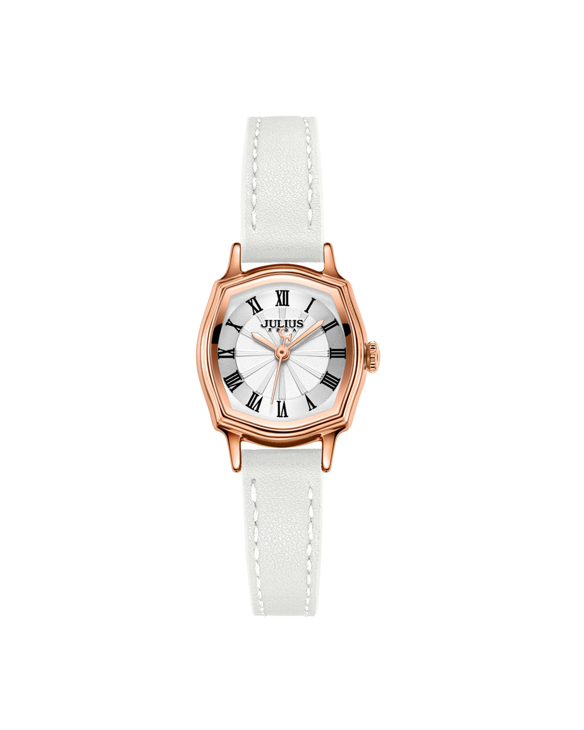 JA-1446A ساعت مچی زنانه جولیوس بند چرم سفید JULIUS JA-1446A