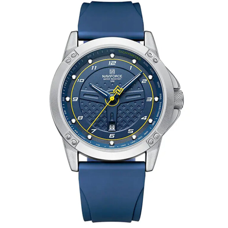 ساعت مچی مردانه ناوی فورس بند سرمه ای NAVIFORCE NF8031 S/BE/BE