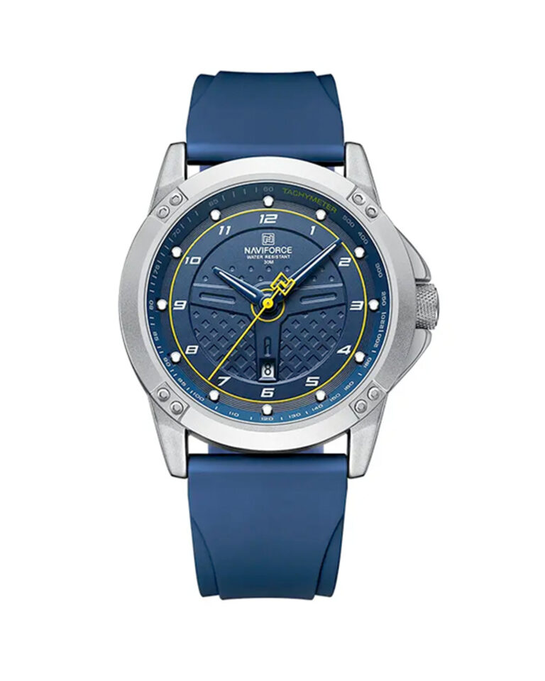 ساعت مچی مردانه ناوی فورس بند سرمه ای NAVIFORCE NF8031 S/BE/BE