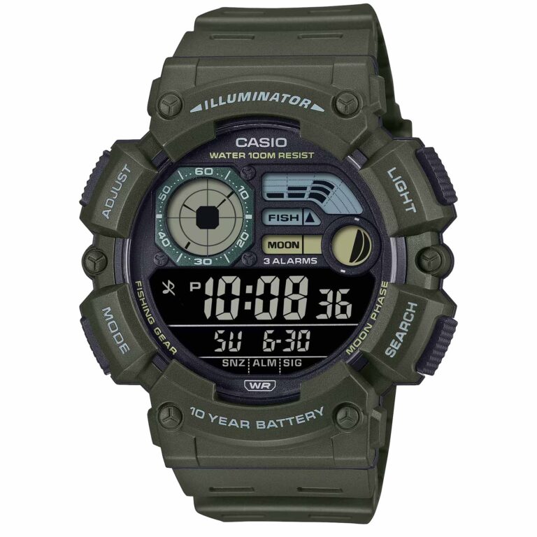 ساعت مچی مردانه مناسب ماهیگیری کاسیو CASIO WS-1500H-3BV