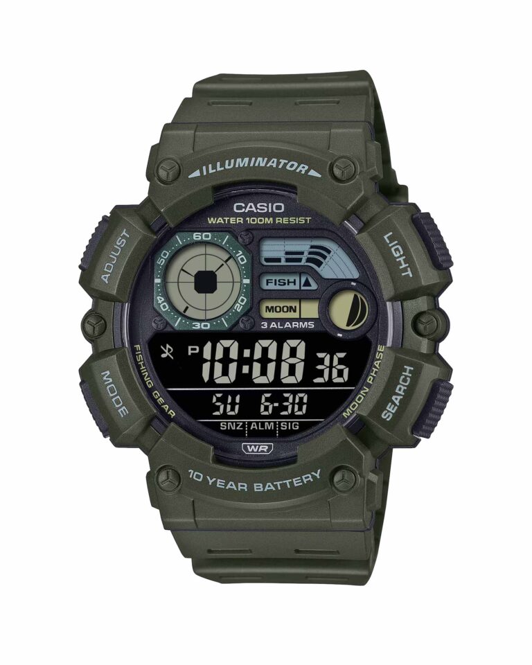 ساعت مچی مردانه مناسب ماهیگیری کاسیو CASIO WS-1500H-3BV