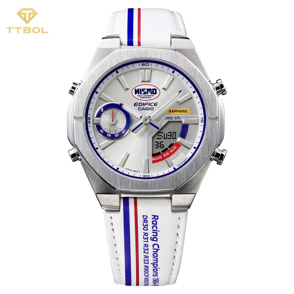 ساعت مچی مردانه کاسیو ادیفایس دو زمانه CASIO EDIFICE ECB-S10NIS-7A
