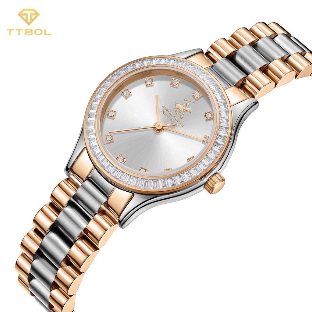 ساعت مچی زنانه بورلی هیلز پولو کلاب نگین دار BEVERLY HILLS POLO CLUB BP3639C.530