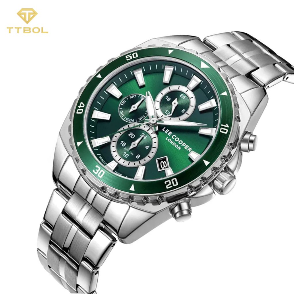 ساعت مچی مردانه لی کوپر صفحه سبز LEE COOPER LC08217.370