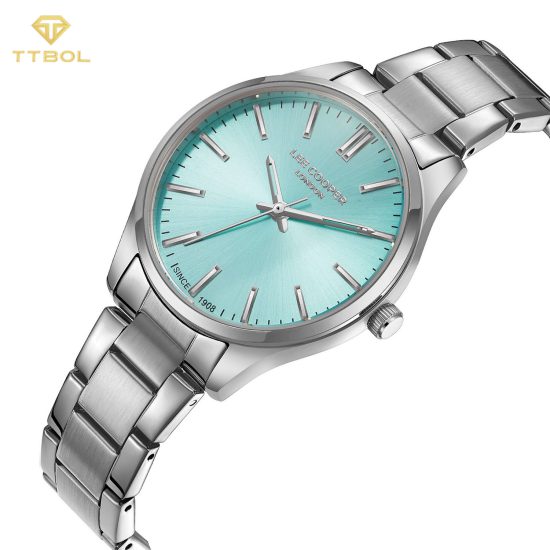 ساعت مچی زنانه لی کوپر صفخه تیفانی LEE COOPER LC08011.390