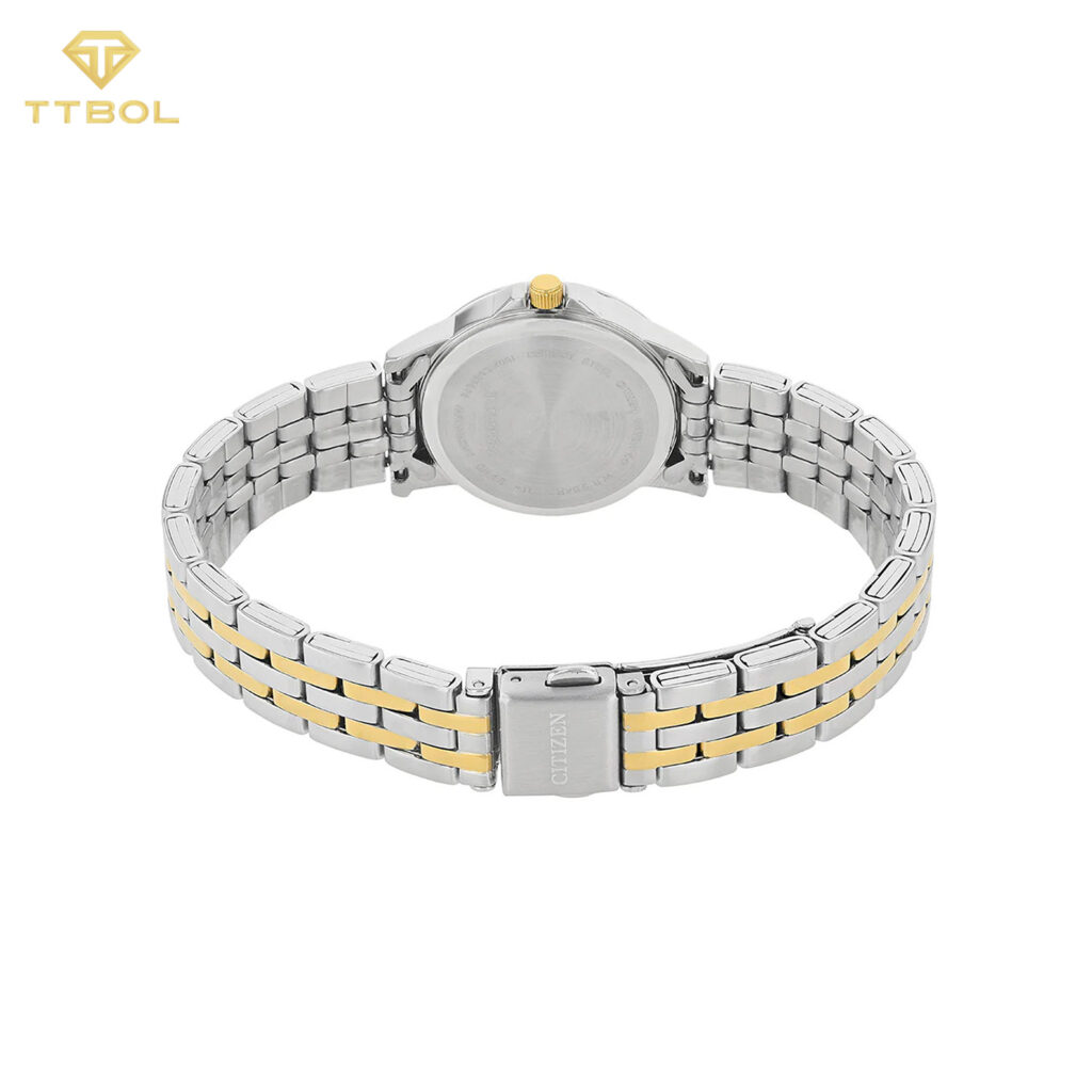 ساعت مچی زنانه سیتیزن سیلور طلایی CITIZEN EQ0608-55E