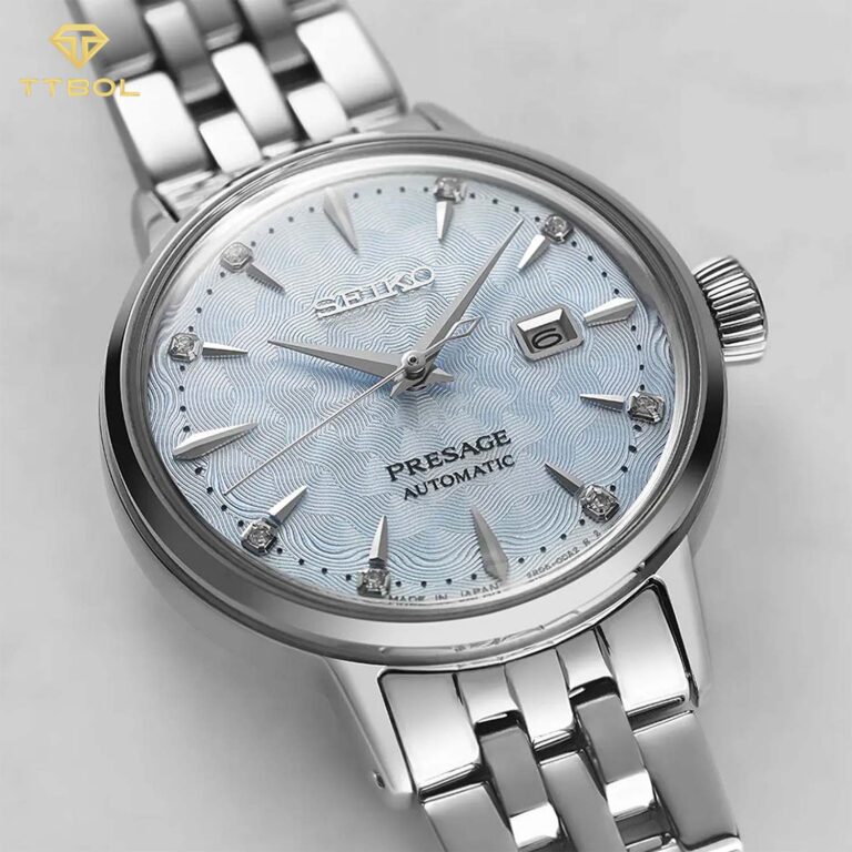 ساعت مچی زنانه سیکو پرساژ صفحه تیفانی SEIKO PRESAGE SRE007J1