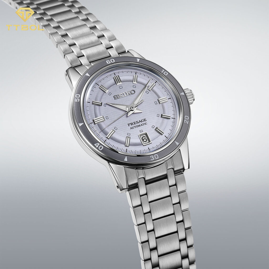 ساعت مچی اتومات مردانه سیکو پرساج صفحه آیس بلو SEIKO PRESAGE SRPL73J1