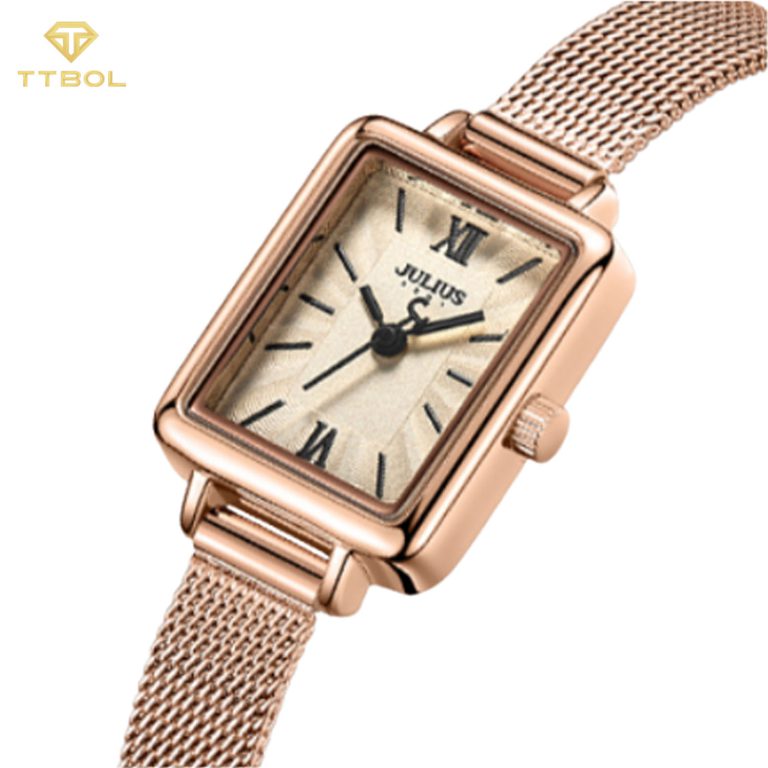 ساعت مچی زنانه جولیوس تمام رزگلد JULIUS JA-1153B