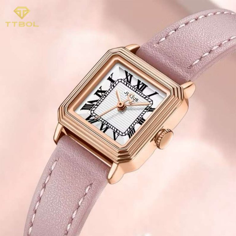 ساعت مچی زنانه جولیوس بند صورتی JULIUS JA-1455B