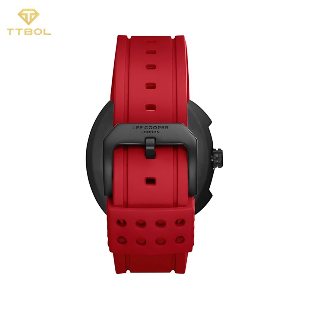 ساعت مچی مردانه لی کوپر بند رابر قرمز LEE COOPER LC08245.658