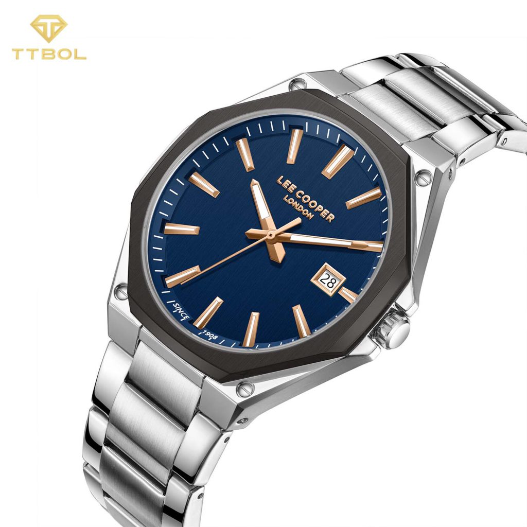 ساعت مچی مردانه لی کوپر صفحه سرمه ای LEE COOPER LC08252.690