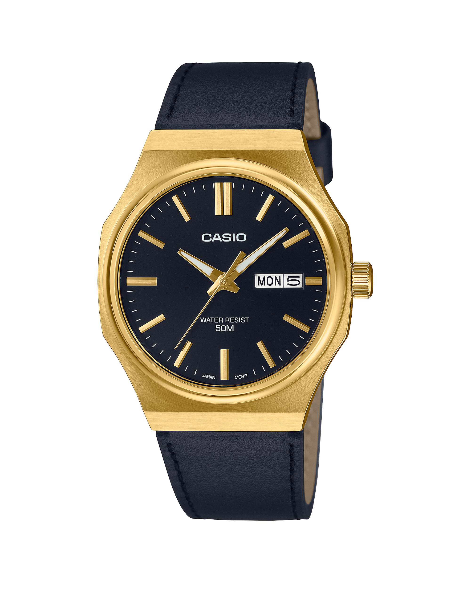 ساعت مچی مردانه کاسیو طلایی CASIO MTP-E735GL-1AV