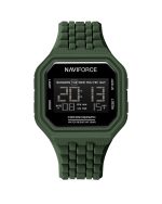 ساعت مچی مردانه ناوی فورس دیجیتالی چهارگوش NAVIFORCE NF7116 GN/GN
