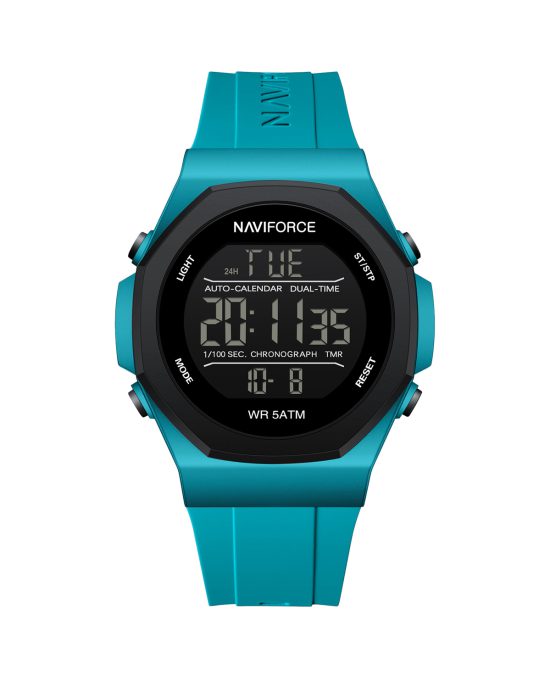 ساعت مچی مردانه ناوی فورس دیجیتالی بند رابر NAVIFORCE NF7117 P.BE/P.BE