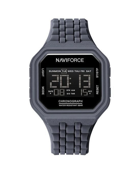 ساعت مچی مردانه ناوی فورس دیجیتالی خاکستری NAVIFORCE NF7116 T.GY/T.GY