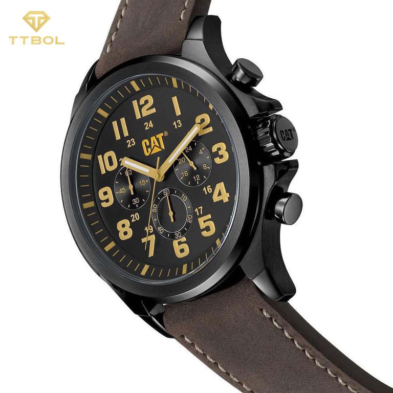 ساعت مچی مردانه کت بند چرمی کرنوگراف CATERPILLAR PU.163.35.114