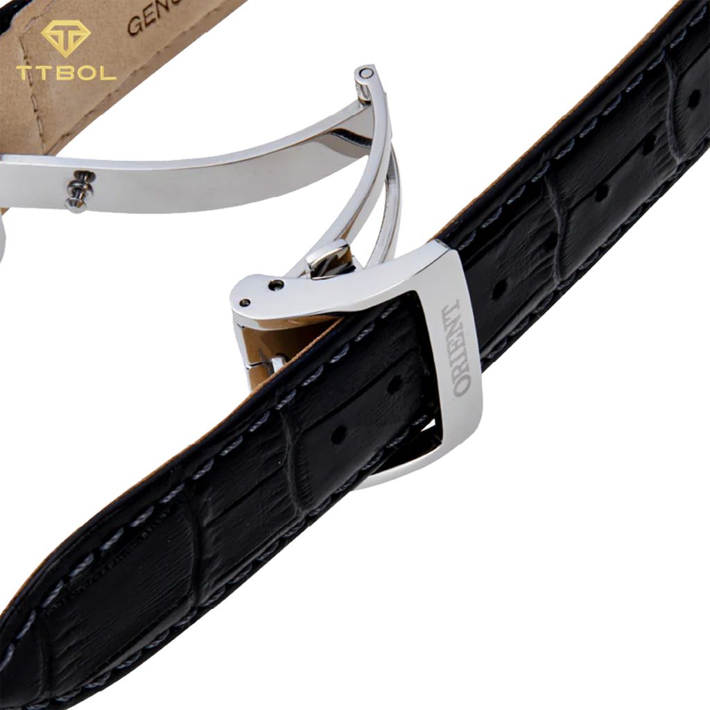 ساعت مچی مردانه اورینت بند چرمی با قفل کلیپسی ORIENT RA-AS0011S30B