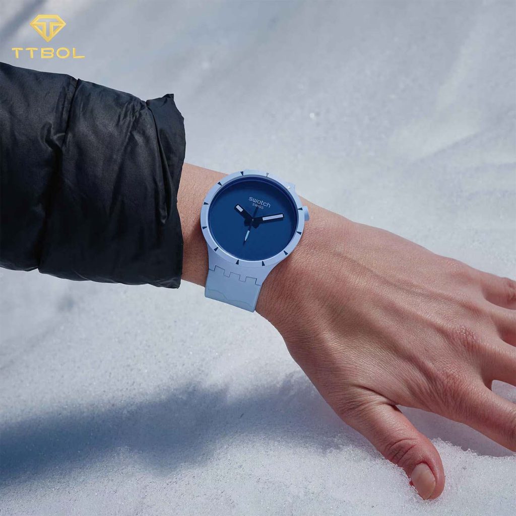 ساعت مچی سواچ بیگ بولد آبی SWATCH SB03N102