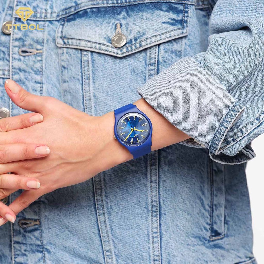 ساعت مچی سواچ بنفش SWATCH SO29N101