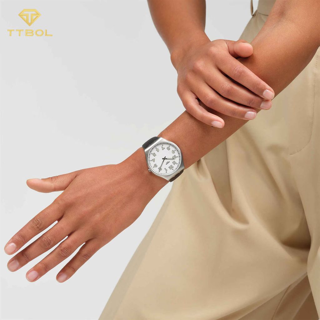 ساعت مچی سواچ بند چرمی SWATCH SS07S134