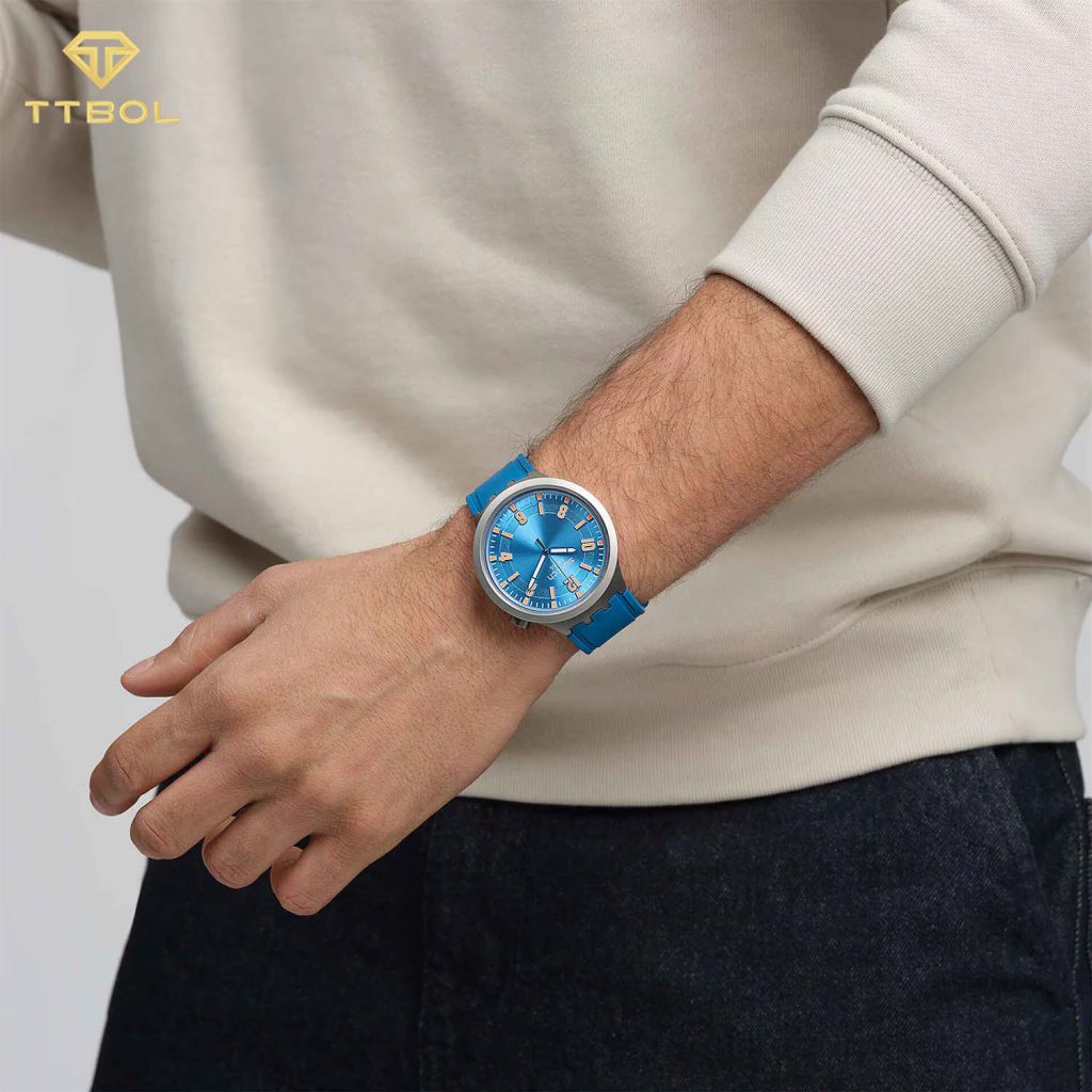 ساعت مچی مردانه سواچ SWATCH BLUE IN THE WORKS SB07S115