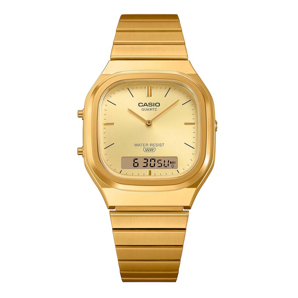 ساعت مچی کاسیو طلایی CASIO AQ-240EG-9A