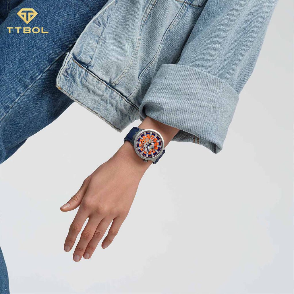 ساعت مچی مردانه سواچ بند رابری SWATCH SB07S114