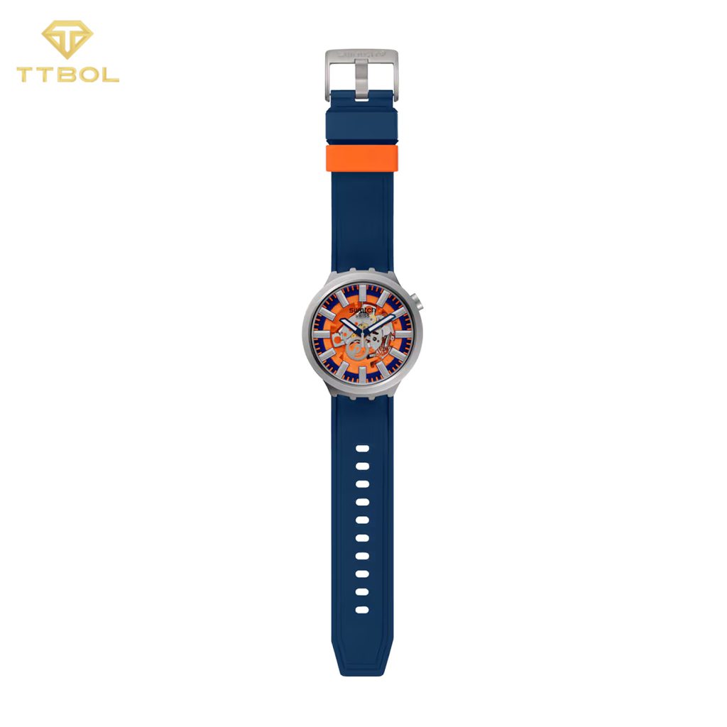 ساعت مچی مردانه سواچ بند سرمه ای SWATCH SB07S114