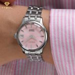 ساعت مچی زنانه سیکو پرساژ صفحه صورتی SEIKO PRESAGE SRP839J1