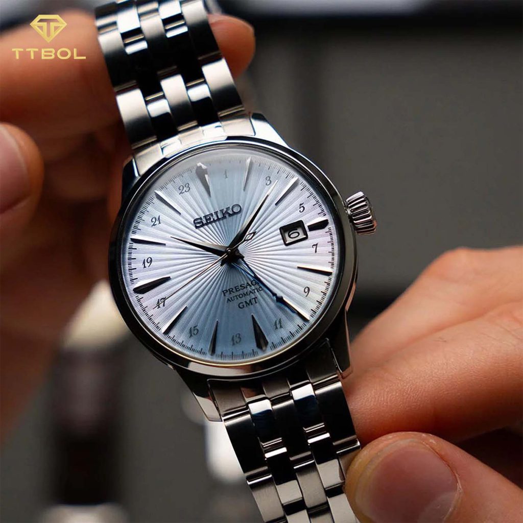 ساعت مچی اتوماتیک مردانه سیکو پرساژ دو زمانه SEIKO PRESAGE SSK037J1