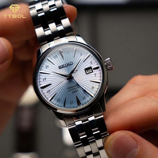 ساعت مچی اتوماتیک مردانه سیکو پرساژ دو زمانه SEIKO PRESAGE SSK037J1