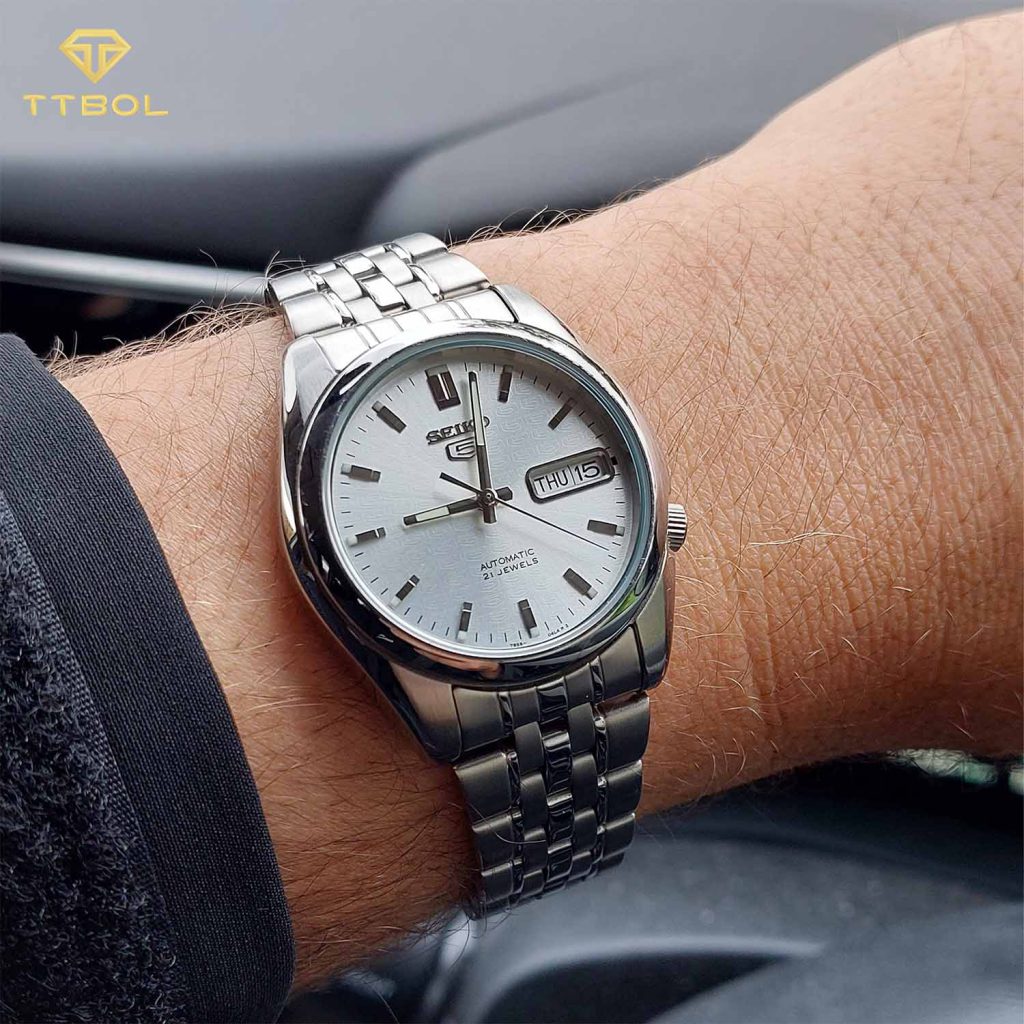 ساعت مچی اتومات مردانه سیکو ۵ ژاپنی SEIKO 5 SNK355K1