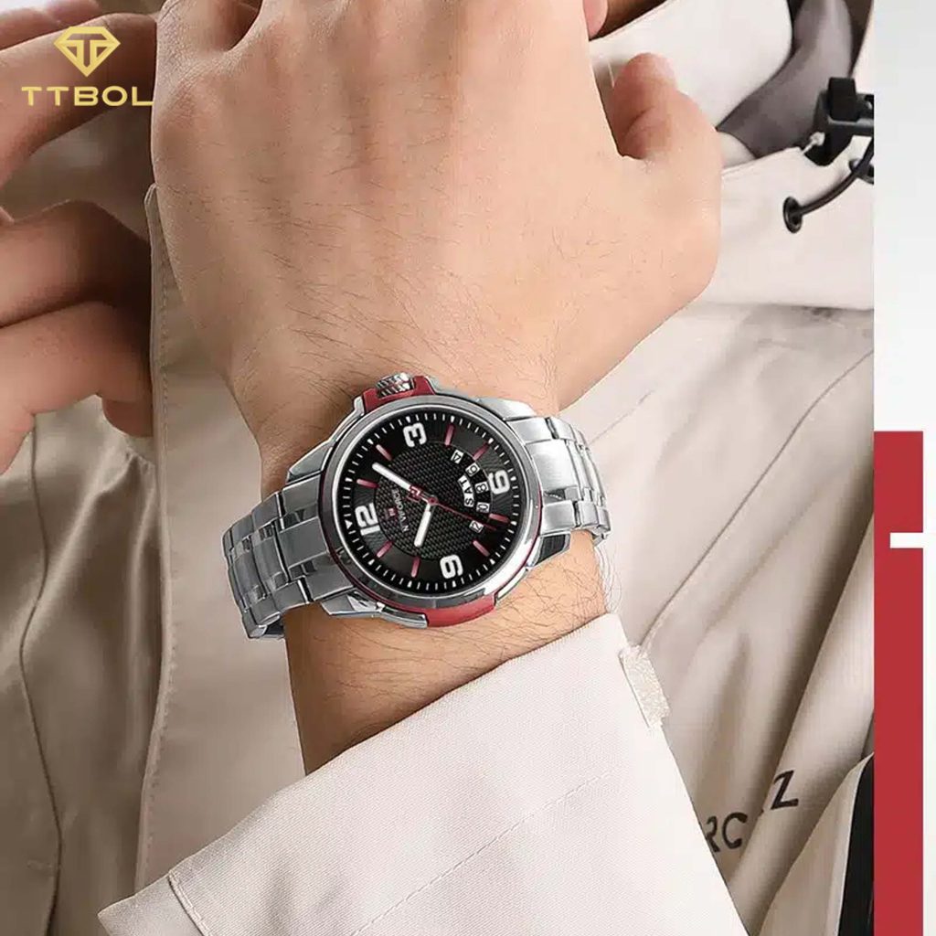 ساعت مچی مردانه ناوی فورس صفحه مشکی NAVIFORCE 9215S S/R/B