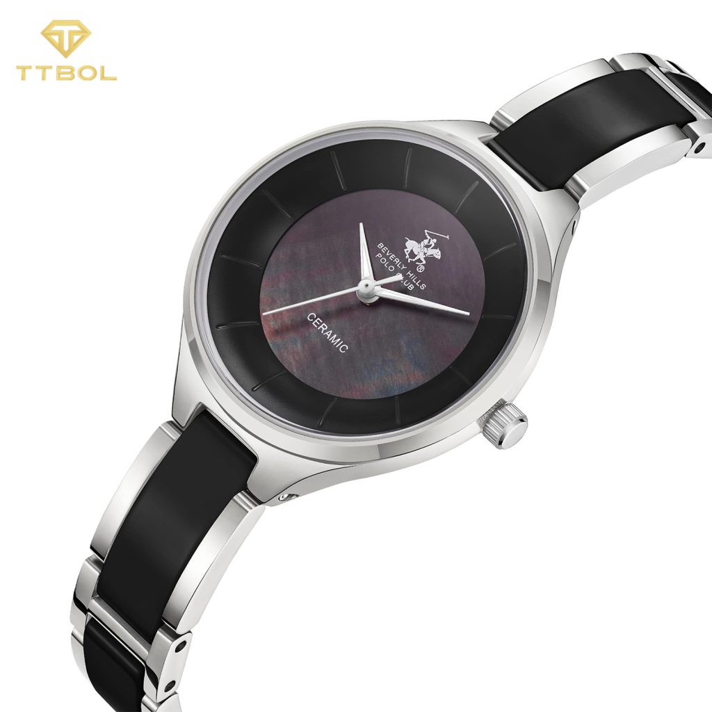 ساعت مچی زنانه بورلی هیلز پولو کلاب بند سرامیکی BEVERLY HILLS POLO CLUB BP3706C.350