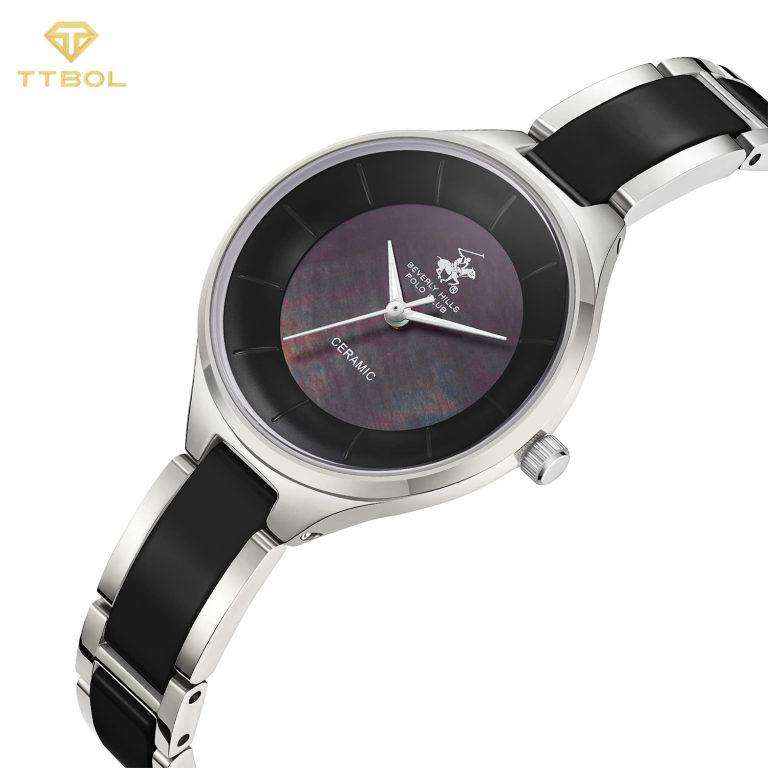 ساعت مچی زنانه بورلی هیلز پولو کلاب بند سرامیکی BEVERLY HILLS POLO CLUB BP3706C.350