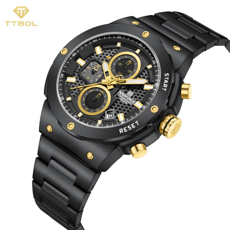 ساعت مچی مردانه ناوی فورس کرنوگراف NAVIFORCE NF8072 B/B/B