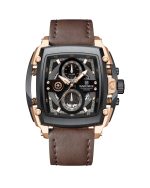 ساعت مچی مردانه ناوی فورس بند چرم سه موتوره NAVIFORCE NF8067 RG/B/D.BN