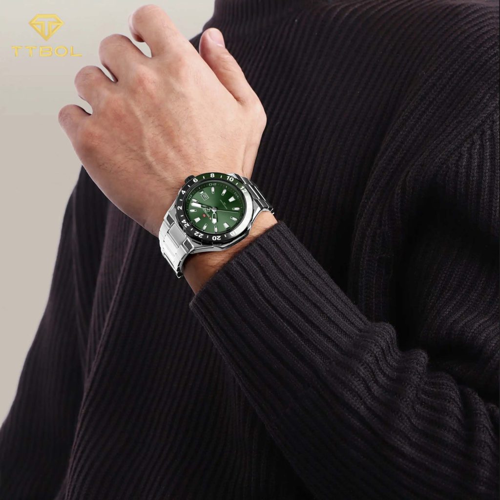 ساعت مچی مردانه ناوی فورس صفحه سبز NAVIFORCE NF9249 S/GN/S