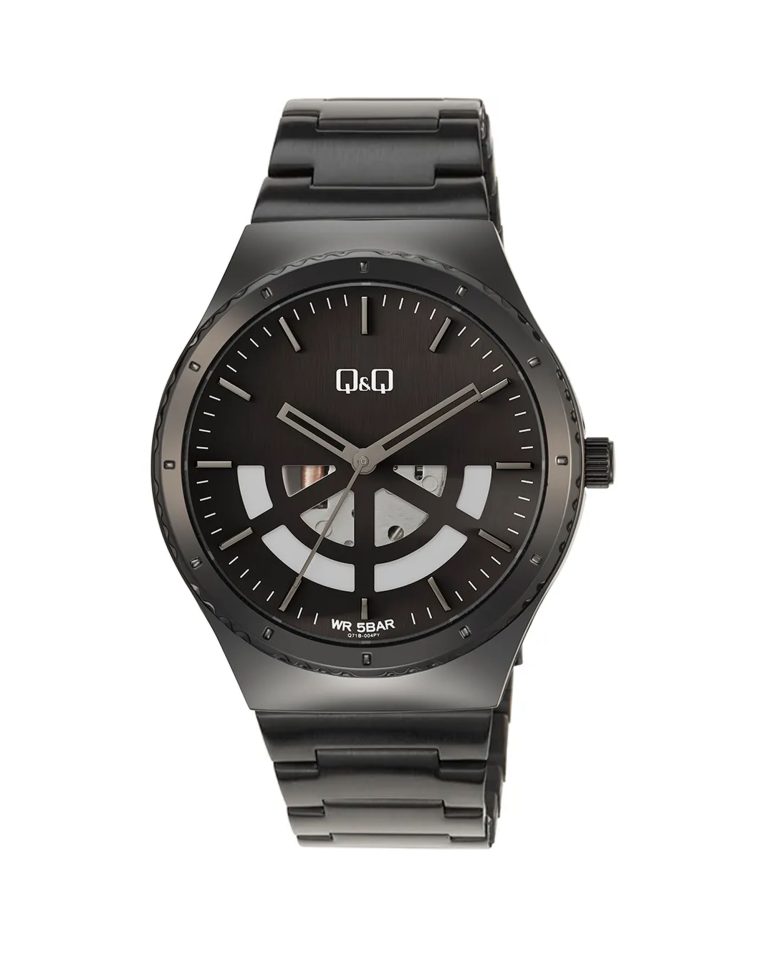 ساعت مچی مردانه کیو اند کیو تمام مشکی Q&Q Q71B-004PY