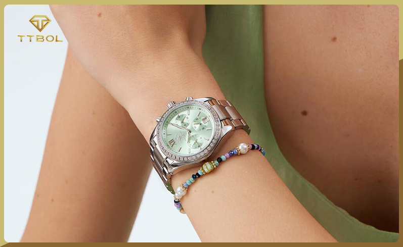 ساعت مچی زنانه ۳ موتوره